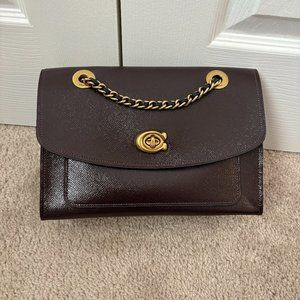 Coach Parker crossbody/shoulder in patent oxblood